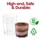 Clear Octagon Disposable Plastic Dessert Cups - 5.5 oz. (288 Cups)